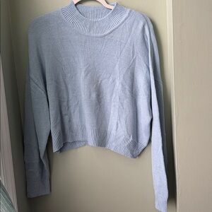 H&M Soft Blue Crew Neck Sweater Medium